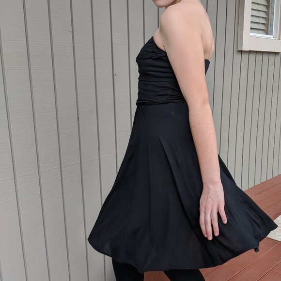 The Limited Black Stretch Flounce Dress, Sz. XS - Picture 2 of 4